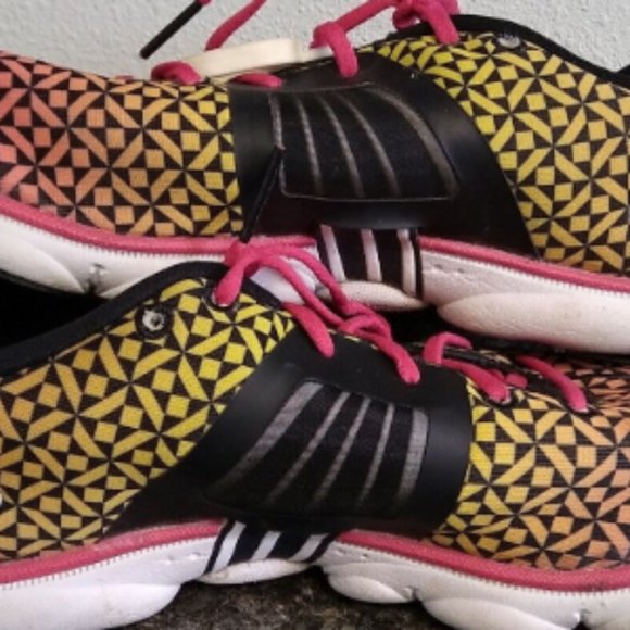 Womens 9.5 Brooks Pure Connect 4 1201761b587 Pink Yellow Running Shoes - Picture 2 of 6